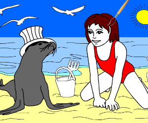 Summer Holiday Coloring